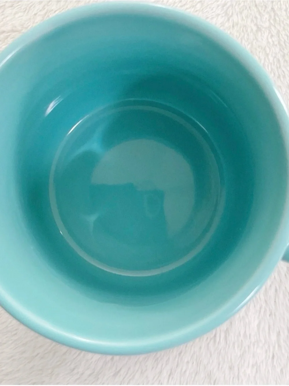 Pier 1 Aqua Turquoise Ribbed Coffee Mugs Set 2 Coastal Cottage